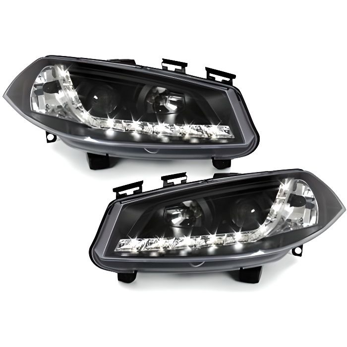 2 FEUX PHARE AVANT DEVIL EYES POUR RENAULT MEGANE 2 PHASE 1 DE 09/2002 A 12/2005