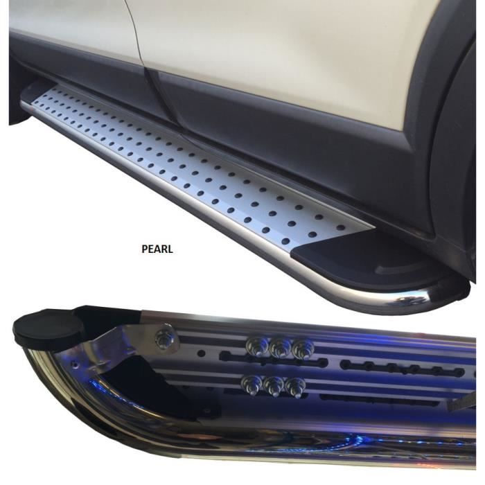 Marche-pieds latéraux pour Ford Kuga 2008-2013 (le jeu D+G), série Pearl 183cm