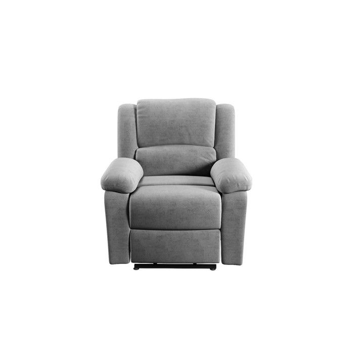 Fauteuil de Relaxation électrique DETENTE en Microfibre Grise