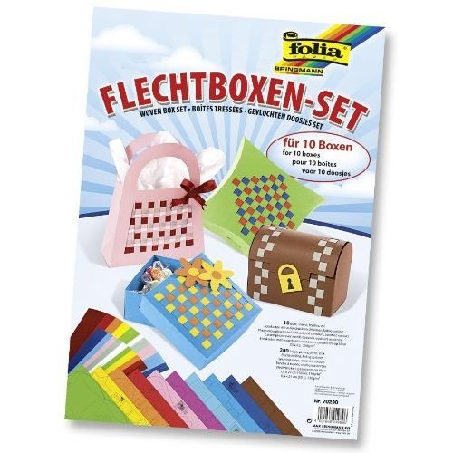 FOLIA Set de 10 Boîtes à Tresser