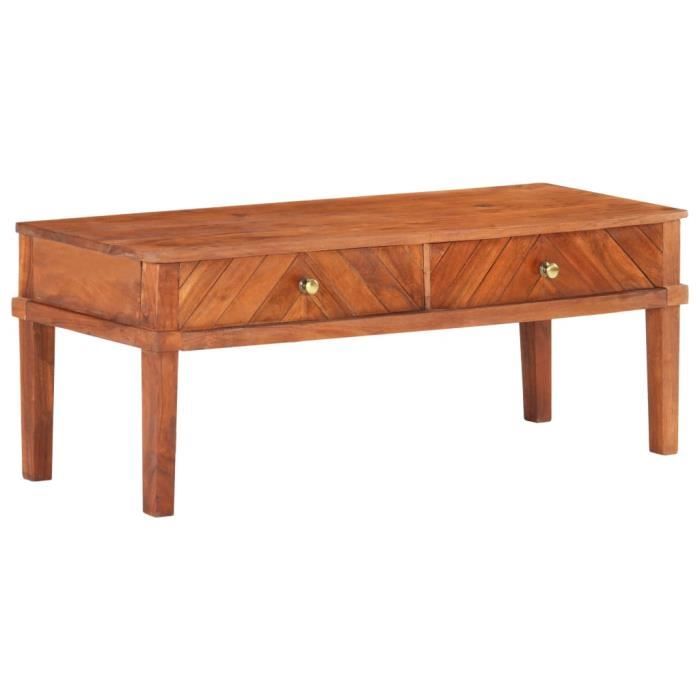Meuble TV scandinave - Meuble de salon Banc TV - Buffet Bas table basse -110x40x41 cm Bois d'acacia massif