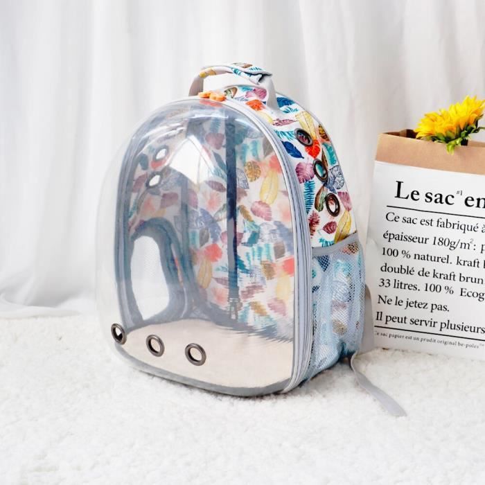 Sac de transport,Sac à dos chat Transparent respirant Sac de transport, sac pour chiot chat, Cage d'astronaute- Type 031 white-M