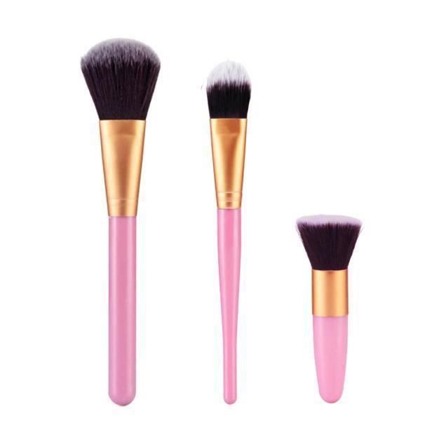 PINCEAUX DE MAQUILLAGE 3pcs cosmétique brosse maquillage pinceaux ensembles de kits d'outils HB5A6E
