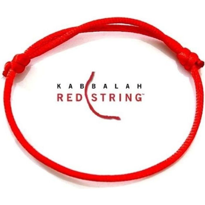 authentique bracelet reglable fil rouge de kabbale porte bonheur