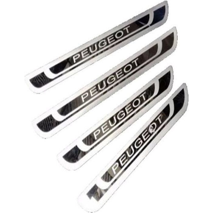 Amenagement Interieur,Plaque de seuil de porte en acier inoxydable pour Peugeot 308 408 508 3008 2008 307