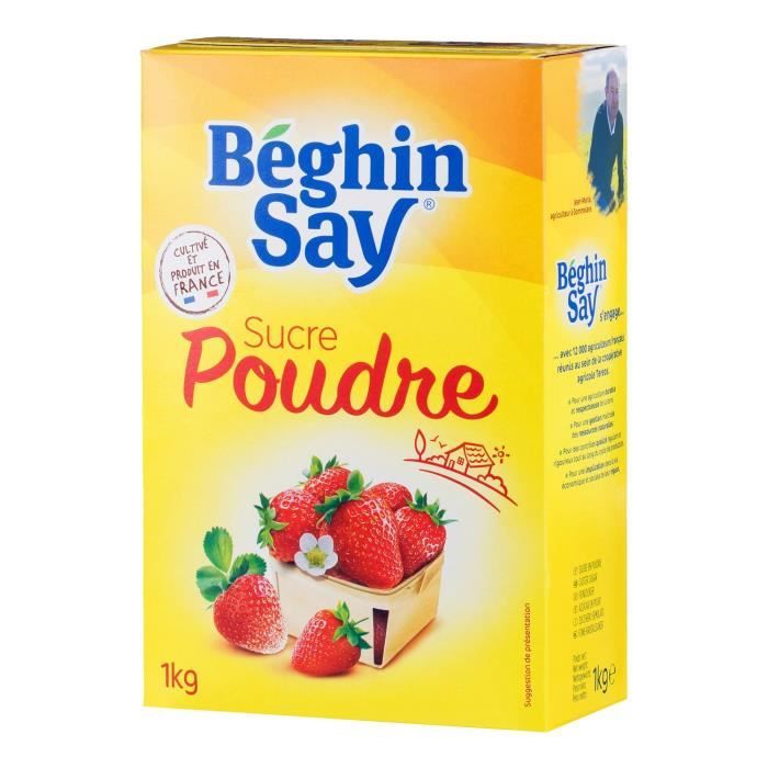 Sucre poudre 1 kg Béghin Say