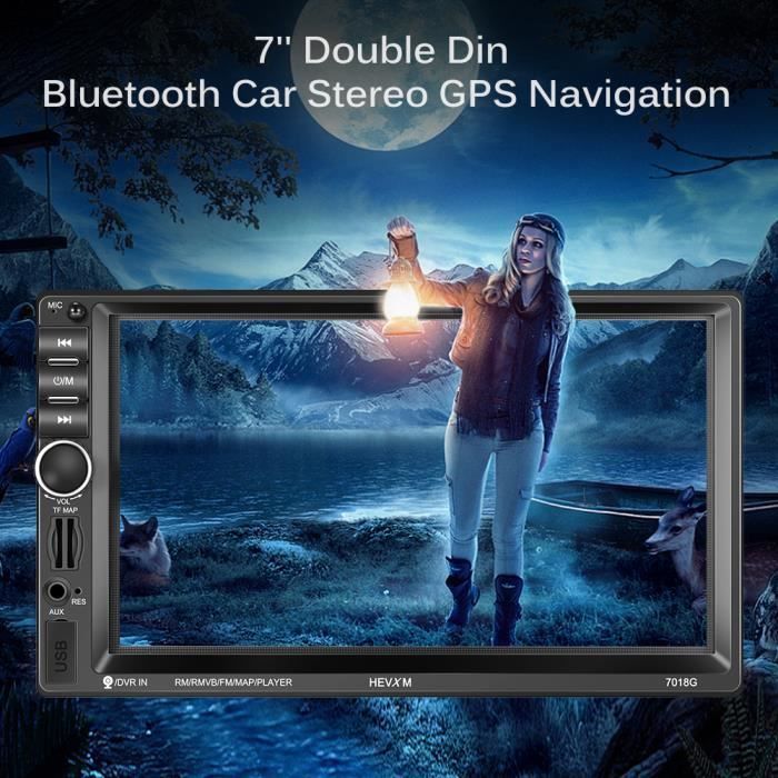 7- Autoradio Lecteur Mp5 2 Din Navigation Gps Avec Caméra De Recul