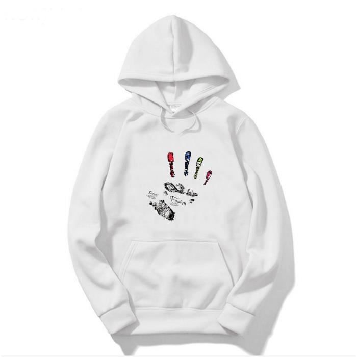 Pullover Femme Jeune Noël Jésus Casual Col Rond Top Pull Chandail Loose Hiver Hommes Sweatshirt Blanc