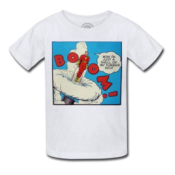 T-shirt Enfant Bande Dessinee Boom Homme Canon Comics Super Hero Vintage
