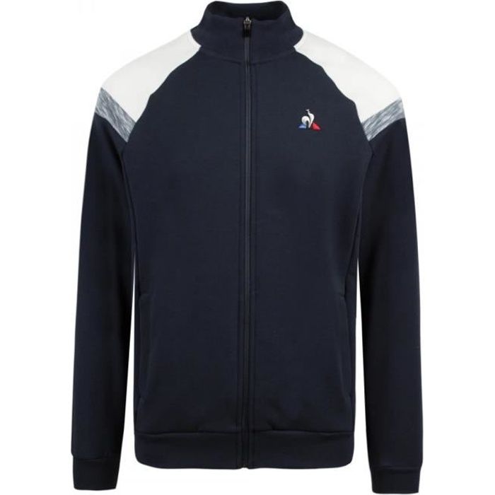 Veste Le Coq Sportif Imprime FZ Sweat N°1 M Bleu