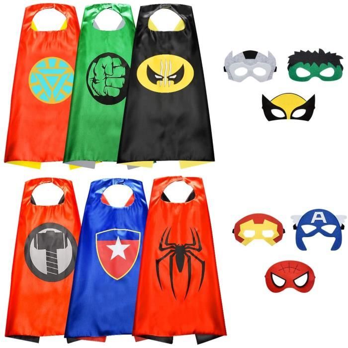 Cool Costumes de Super Heros Garcons et Filles Jouets de Super-Heros pour Les Costumes d'anniversaire - Cadeaux pour Enfants
