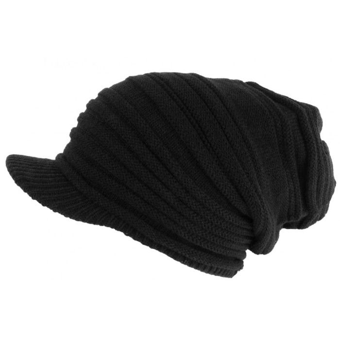 Bonnet Casquette Rasta Noir Fashion Kyft Nyls Création - Taille unique - Noir
