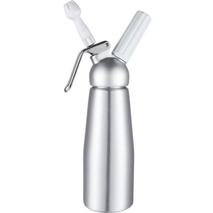 Siphon à Chantilly Professionnel 500ml en Aluminium pour Mousses et Crèmes