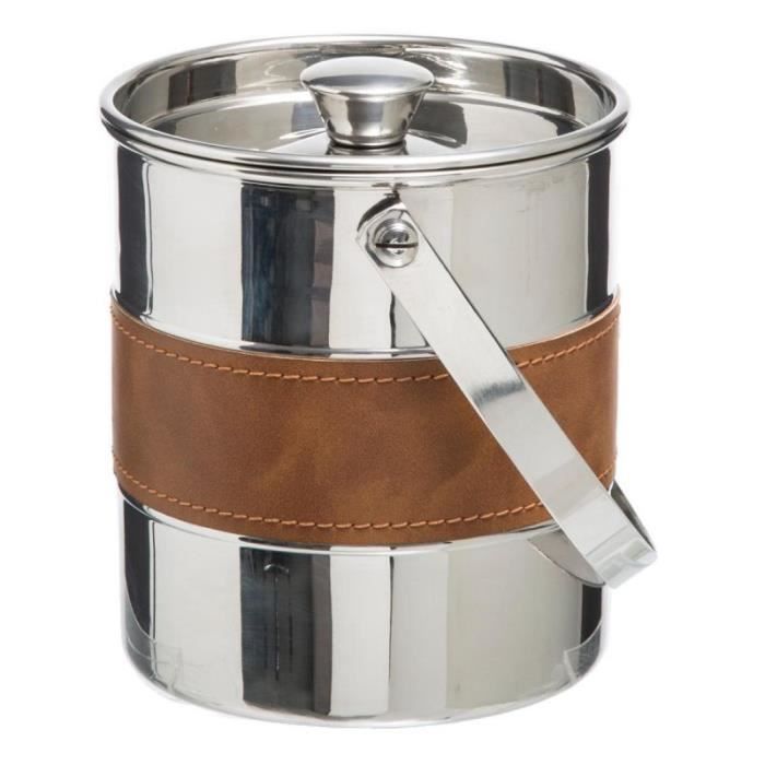 Seau à Glace Inox -Marc- 14cm Argent
