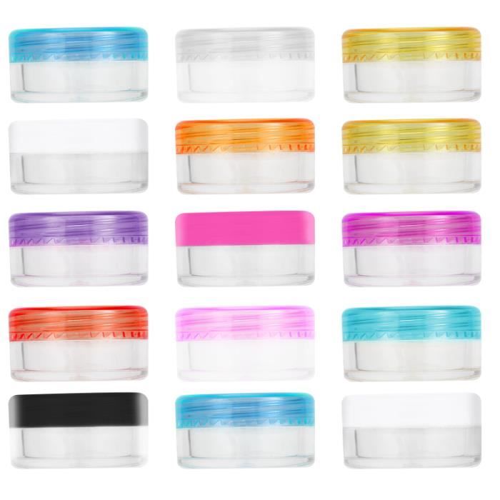 44Pcs Crème Cas Durable Petits Crèmes Pots Bouteilles Échantillons pour La Maison
