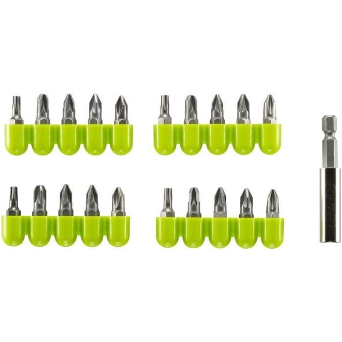 21 accessoires de vissage RYOBI avec racks de rangement RAK21MSD