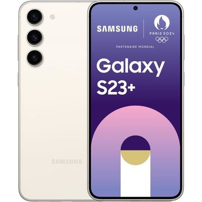 SAMSUNG Galaxy S23 plus 512 Go Crème