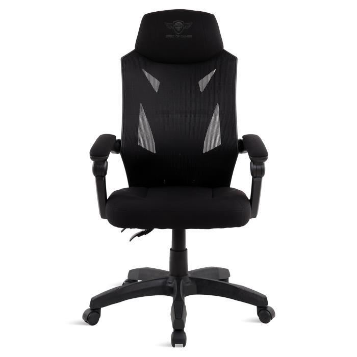 SPIRIT OF GAMER – HELLCAT SERIES Play And Relax - Chaise Gaming - Fauteuil Gamer en Tissu Respirant - Appui-Tête Rembourré