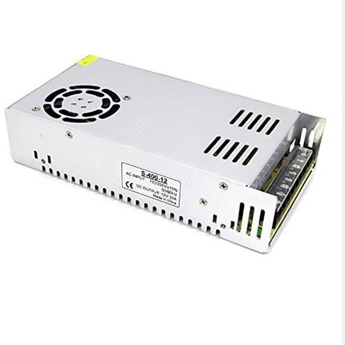 DC 12V - 24V - 5V Alimentation à commutation régulée universelle pour LED Light Strip-UK Argent HB015 -PAI