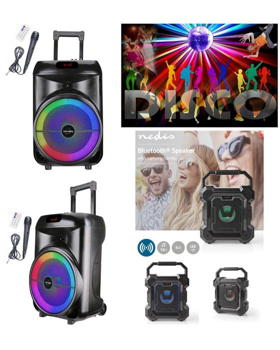 Enceinte Portable MSD KA122 – 700W, Bluetooth 5.0, Karaoke, LED RGB - vue 1