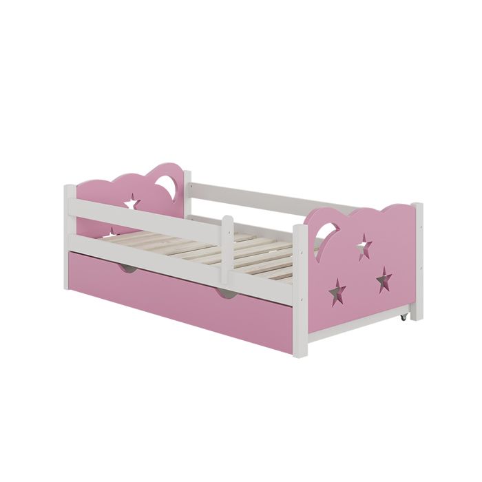 Lit pour enfant Jessica 70x140 cm avec tiroir sans matelas Rose Vitalispa 40321 Lit pour enfant Jessica 70x140 cm avec tiroir sans matelas Rose Vitalispa 40321
