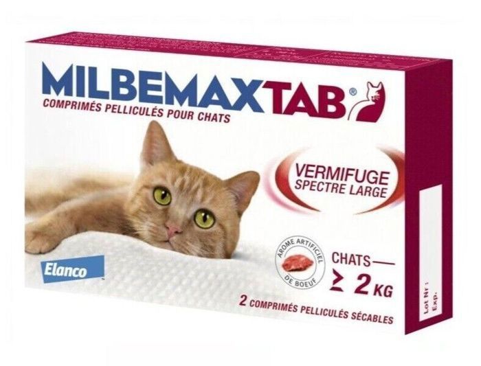 Meilleurs prix pour VERMIFUGE À LARGE SPECTRE GRAND CHATS & CHATONS 2 COMPRIMÉS poids 2 à 12 KG