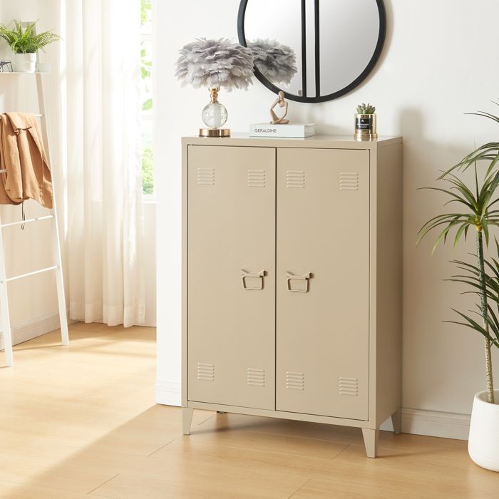 Armoire métallique Oripää à 2 portes 110 x 75 x 33 cm camel Armoire métallique Oripää à 2 portes 110 x 75 x 33 cm camel