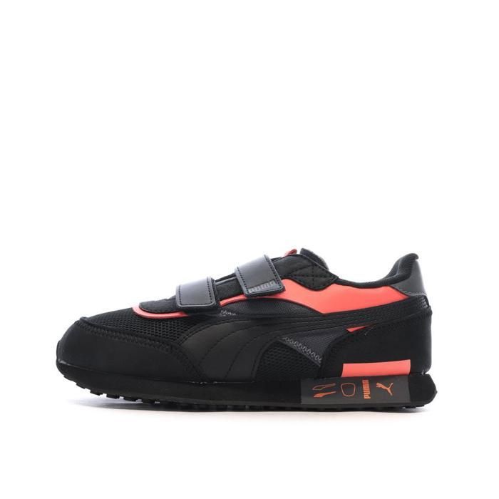 Puma Baskets Noires/Oranges Garçon Puma Future Rider
