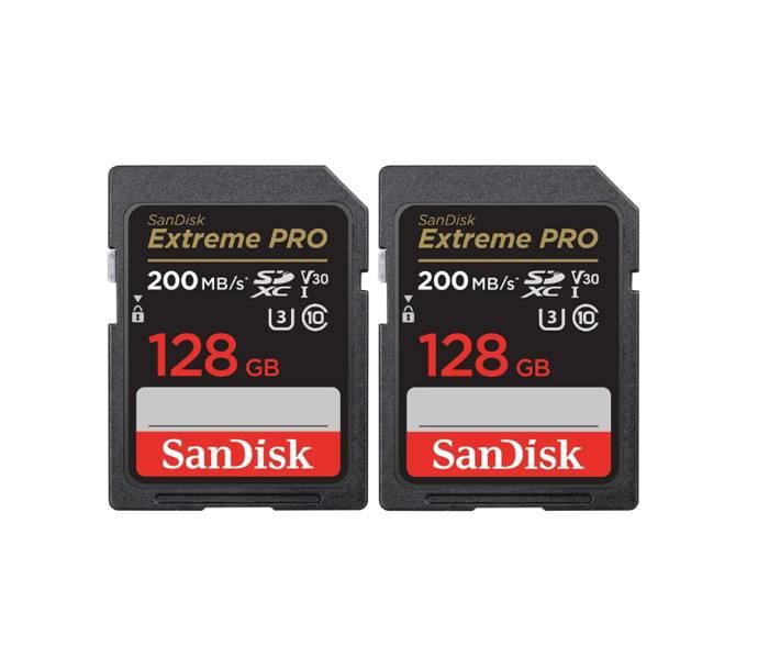 2PCS Carte mémoire SD SDXC SanDisk Extreme Pro SDXC UHS I U3 Class10 jusqu'à 200Mb/ - vue 2