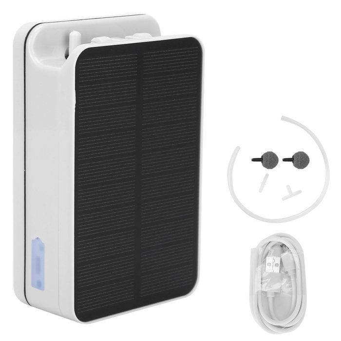 Comparer les prix de Pompe à air solaire pour étang, portable, grande capacité, batterie 2200 mAh, protection contre les surcharges