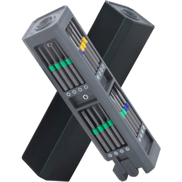 AIMOONSA Tournevis de précision 31‑en‑1 magnétique – kit réparation (28 embouts) avec boîte push-to-open