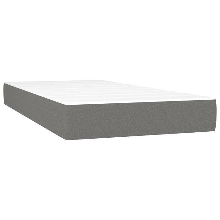 PROMOTION Matelas à ressorts ensachés Gris foncé 120x190x20 cm 11909 - BestMeuble