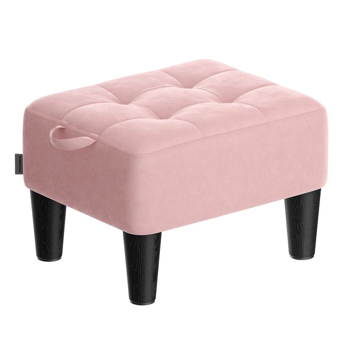 Tabouret en Velours - SONGMICS - Rose Bonbon/Noir - Rembourrage Épais - Charge 150 kg Tabouret en Velours - SONGMICS - Rose Bonbon/Noir - Rembourrage Épais - Charge 150 kg