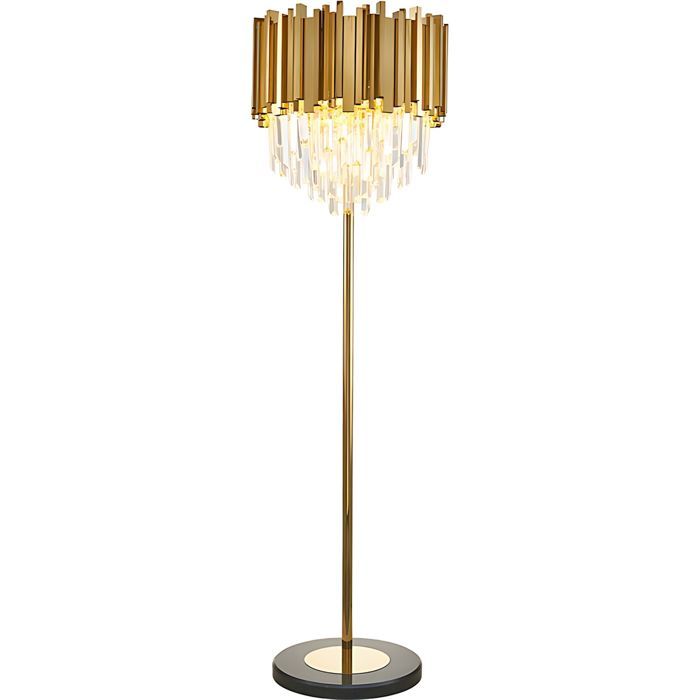 Lampe Autoportante Toolight App1717-3F Lampe À Poser Chrome 34 x 34 x 153 cm