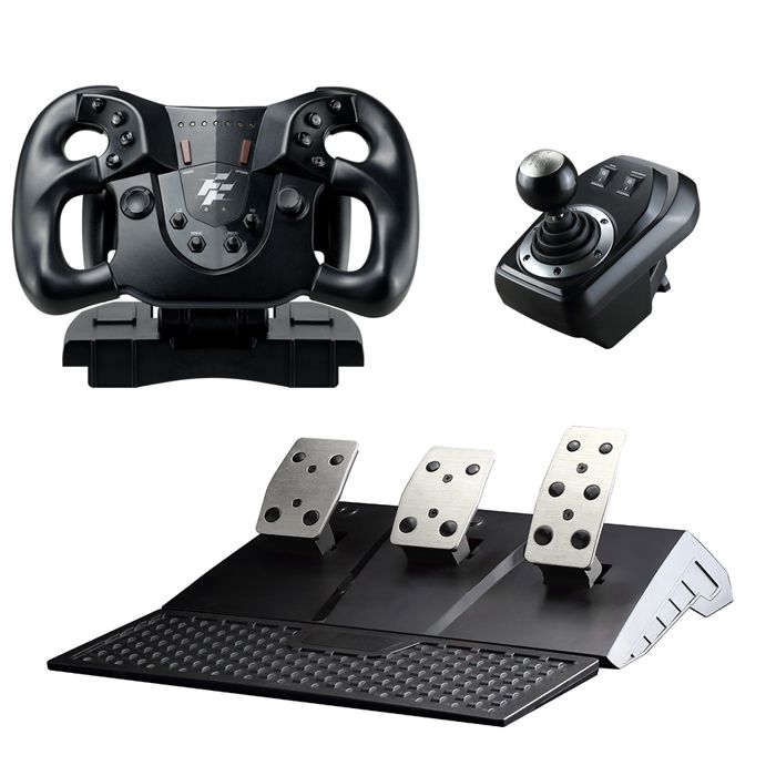 Monza Racing Wheel — Volant de jeu noir