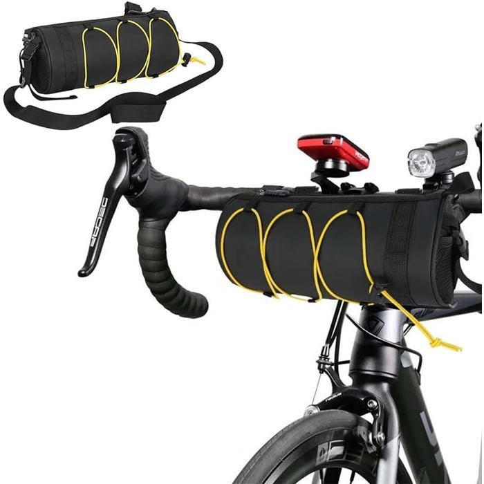 Sacoche de Guidon Sac de Guidon de Vélo Sacoche de Guidon de vélo Avant étanche avec bandoulière Amovible pour vélo de Course