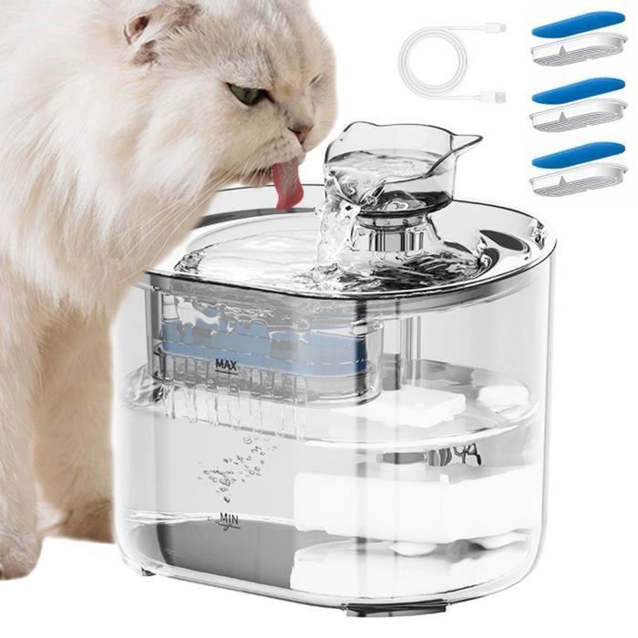Meilleurs prix pour Fontaine à Eau - EINNENFFER - 22 litres - Silencieuse - USB - Transparent