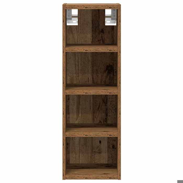 Armoire suspendue en bois dingénierie - WIENS - 20x295x60 cm - Vieux bois - Capacité de charge 90 kg