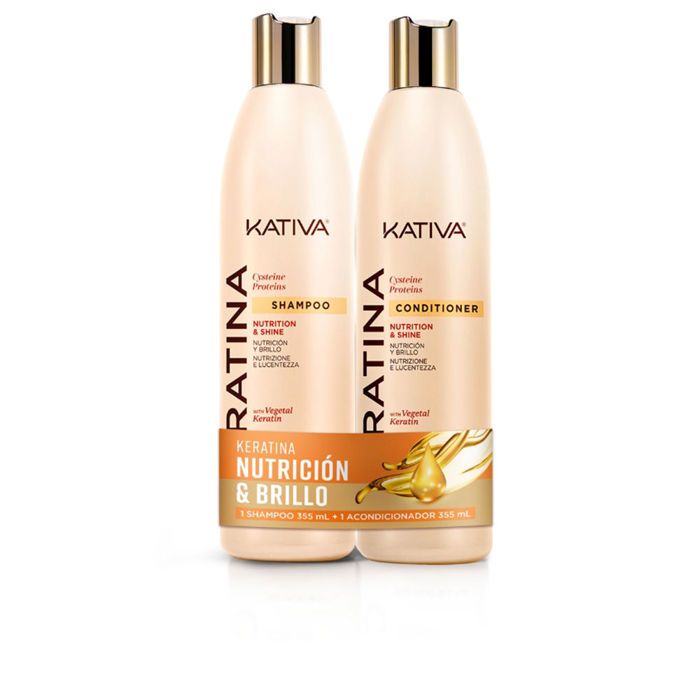 Kératine KATIVA KERATINA KIT SHAMPOOING 355 ML + APRÈS-SHAMPOING 355 ML