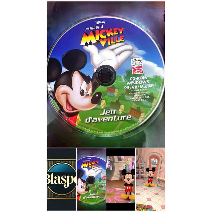 Panique À Mickeyville Jeu PC Cd-Rom Disney Interactive Windows