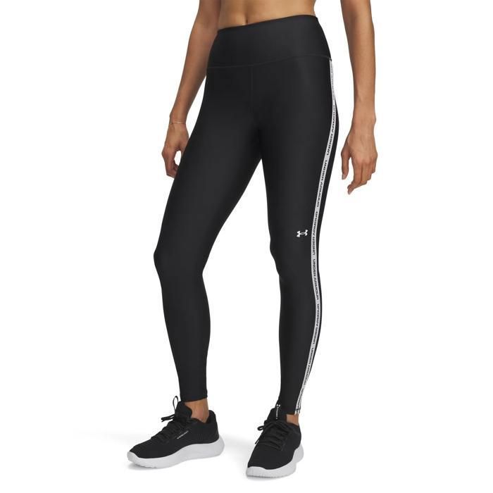 Legging femme Under Armour Tech Wordmark Tape - black/white/white