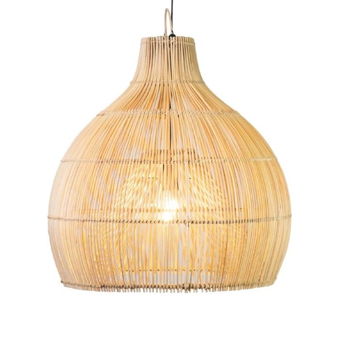 Suspension pour Luminaire en Rotin de Bali coloris naturel 50cm