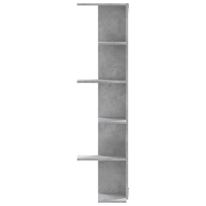MEUBLE DE SEJOUR Gris - MODE Étagère dangle murale gris béton bois dingénierie Nettoyer facile_09_4675