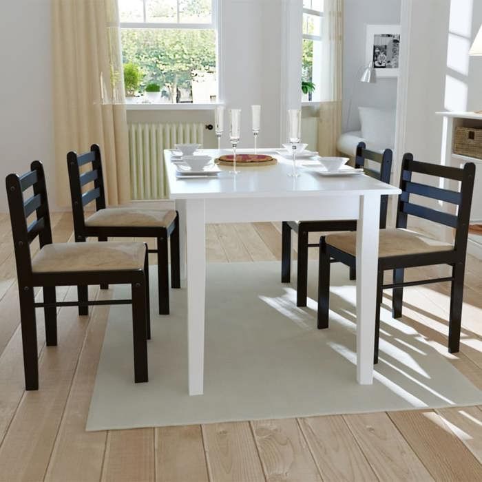 Lot de 4 Chaises à manger - vidaXL - Chaises dintérieures - velours - marron - 44 x 45 x 81 cm@yni78w