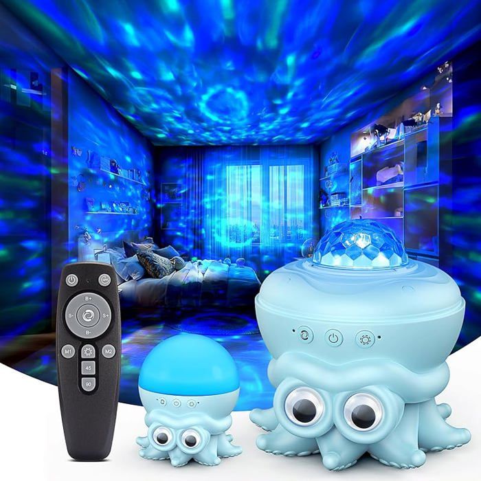 Oktopus Projecteur Ciel étoilé Veilleuse Ambiance avec Abat Jour LED Gaxy Projecteur Moderne contemporain LAMPE DECORATIVE