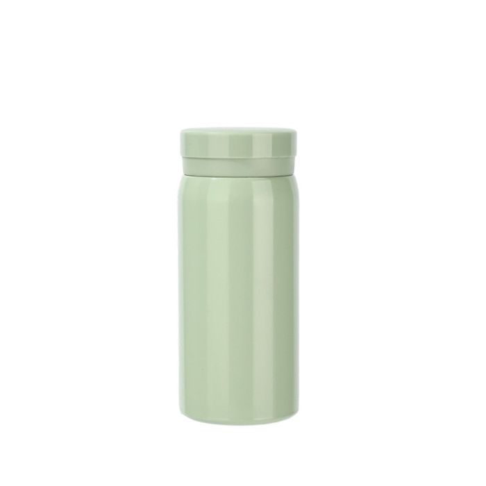 Petite gourde isotherme 200ml vert - Inox sous vide - Anti-fuite - Pour sac a main ou poche