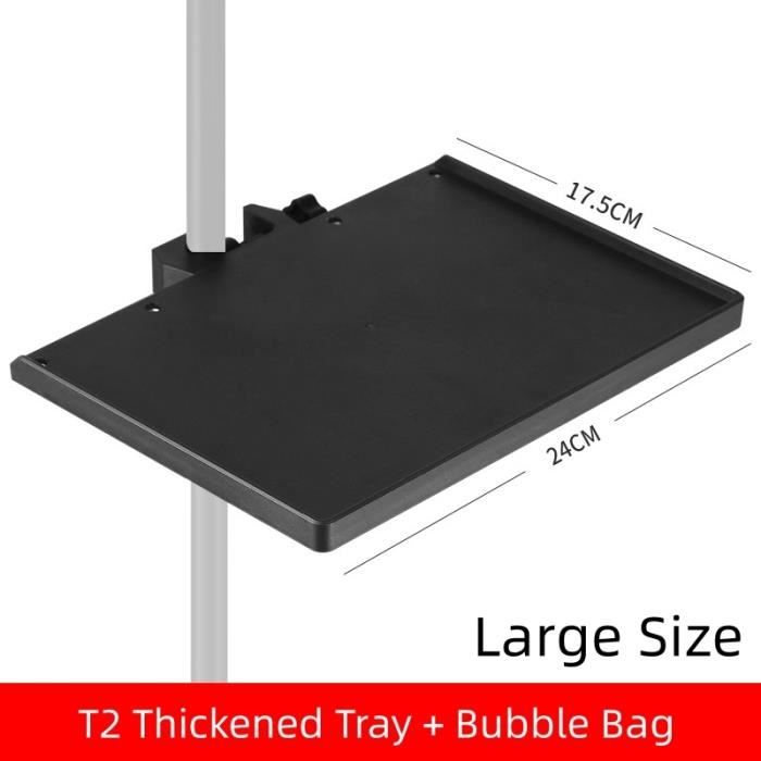 Support De Carte Son / Plateau Pour Microphone - Plateau Métallique 20x13 Cm Avec Pince, Pour Trépied Ou Scène