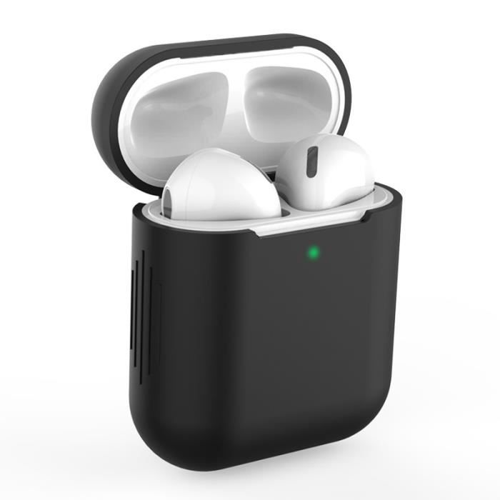 noir - Housse de protection en Silicone pour Apple Airpods 1-2, étui Anti chute pour casque Bluetooth sans fi