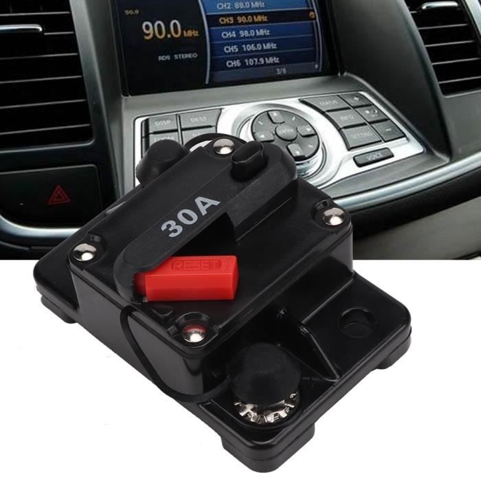 Akozon Interrupteur De Disjoncteur Auto 12V 60 Amp Voiture Bateau Audio
