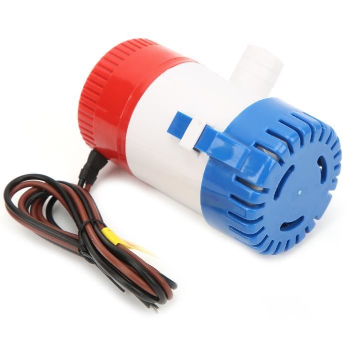 Fdit Pompe de cale électrique Pompe à eau Blige 12V 3700GPH 1-1/2in Turbine électrique semi